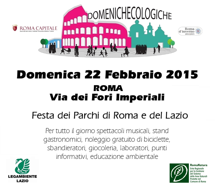 locandina Festa dei Parchi di Roma e del Lazio 2015